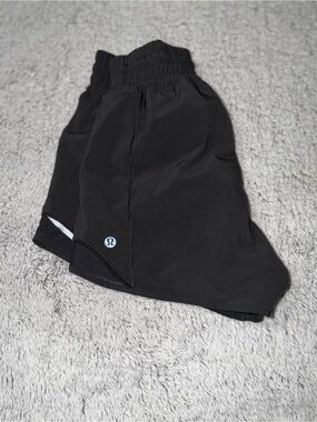 lululemon Black Athletic Shorts with Drawstring Waist